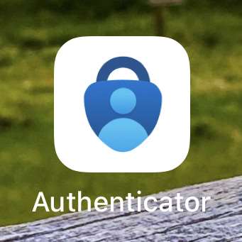screenshot showing Authenticator app icon